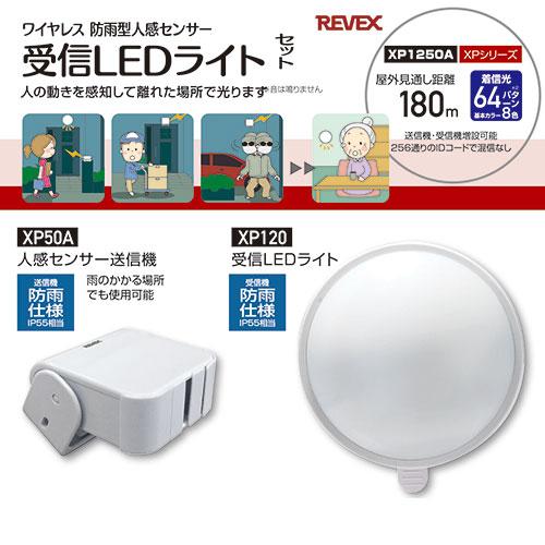 リーベックス 人感センサーカラーLEDライトセット センサーが感知 離れ