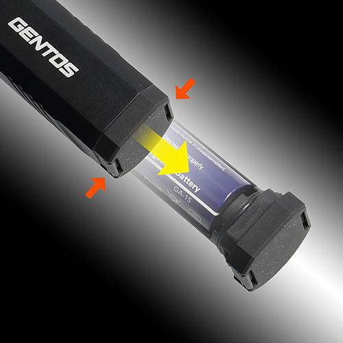 GENTOS バレル続きもの LEDともし火 円形交差点調光取り替えっこで無座標軸調光能力のある 乾電池取り替えっこし分かりやすい BAR-1000R