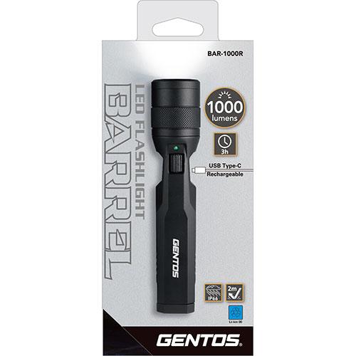 GENTOS バレル続きもの LEDともし火 円形交差点調光取り替えっこで無座標軸調光能力のある 乾電池取り替えっこし分かりやすい BAR-1000R