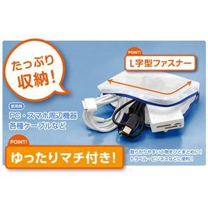 (まとめ) マグエックス メッシュケース マチあり A6 青 MMCL-A6 1枚 〔×20セット〕の画像
