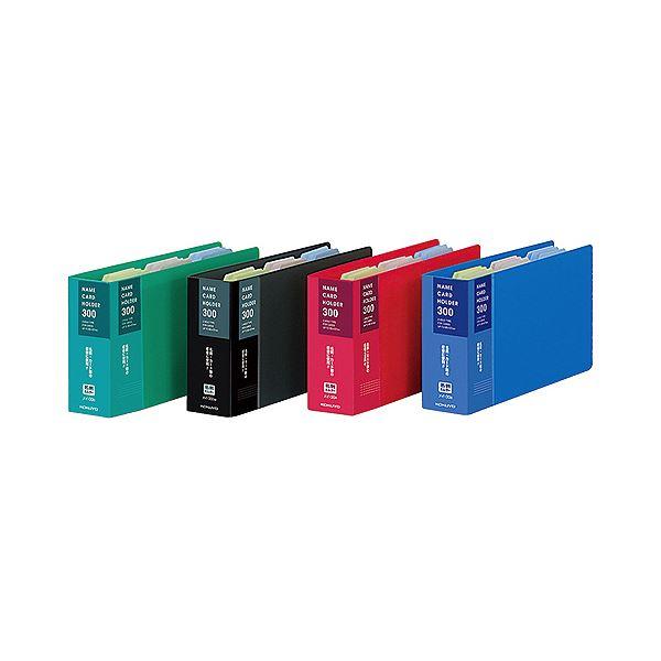 （まとめ）コクヨ 名刺ホルダー(替紙式) 2穴300名 タテ入れ ダークグレー メイ-30DM 1冊 〔×10セット〕の画像