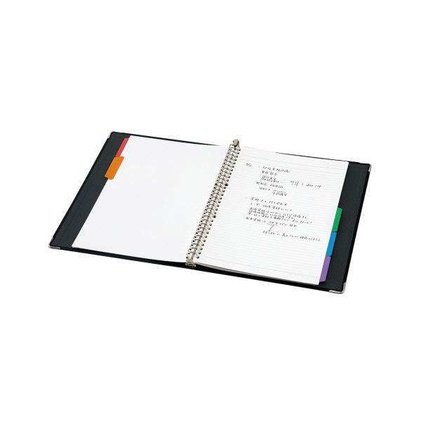 （まとめ）コクヨ バインダーノート（カラーパレット）ミドルタイプ A4タテ 30穴 ブラック ル-155-1 1セット（2冊）〔×2セット〕の画像