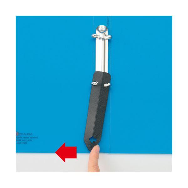 （まとめ）リヒトラブ AQUA DROPsリングファイル（ツイストリング）A5タテ 2穴 150枚収容 背幅32mm 赤 F-5006-3 1冊〔×20セット〕の画像