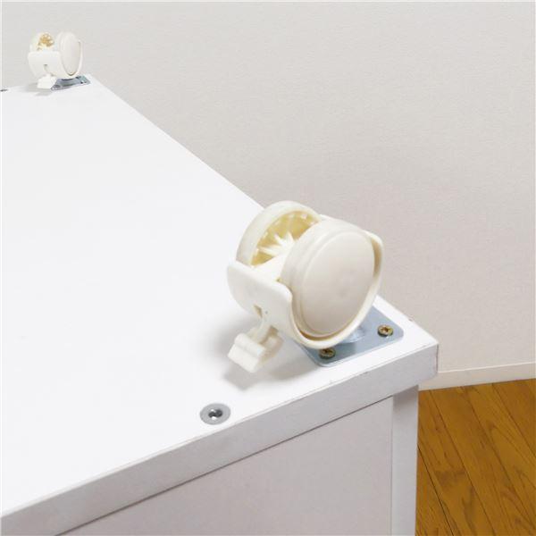 らくらく レンジワゴン ホワイト レンジ台 キッチン収納 家電ラック キッチンラック 家電収納 白