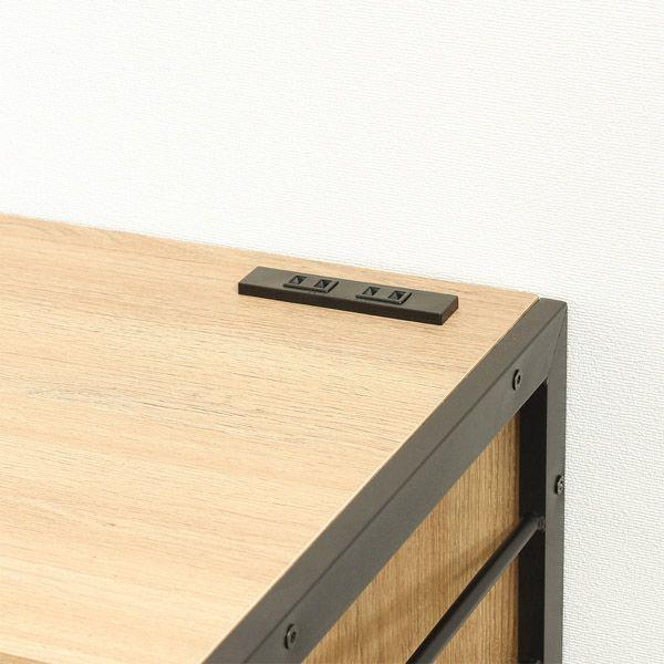 NEWアート食器棚 約60×100cm（モダンナチュラル） 組立式_4