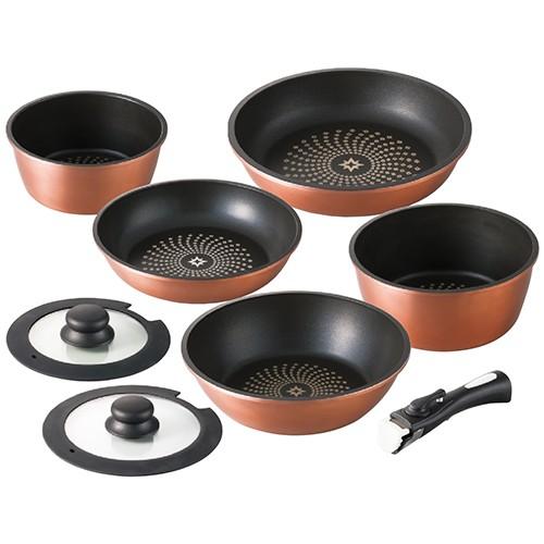 ククナ ダイヤモンドコート着脱鍋8点セット 4126-103