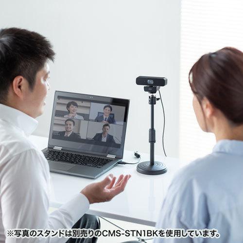 サンワサプライ ステレオマイク内蔵WEBカメラ CMS-V64BK 
