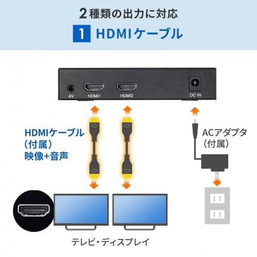 サンワサプライ メディアプレーヤー(2分配) MED-PL2K202｜tuhan-station｜05