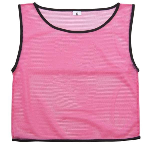 (まとめ)アーテック チームベスト/ビブス 〔小〕 無地 ピンク(桃) 〔×15セット〕