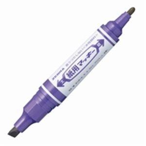 (業務用200セット) ZEBRA ゼブラ 水性ペン/紙用マッキー 〔太字・細字/紫〕 詰め替え式 WYT5-PU