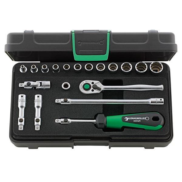 STAHLWILLE（スタビレー） 40AD／12／7QRSKN （1／4SQ）ソケットレンチセ（96015208） STAHLWILLE スタビレー 20-22X24 メガネレンチ 75゜ 41042224 工具