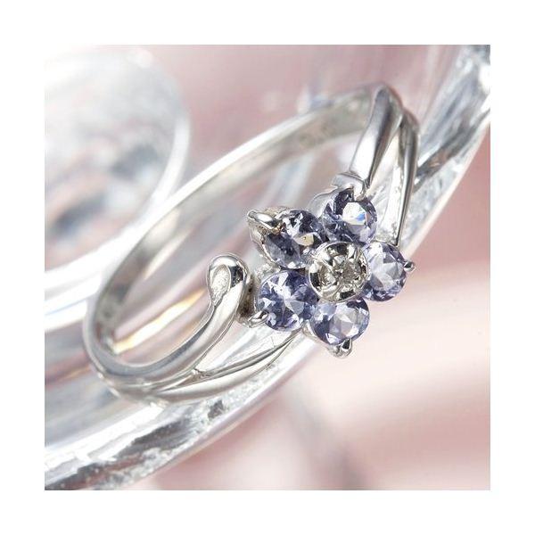 K10WG（ホワイトゴールド）タンザナイトリング 17号 K10WG（ホワイトゴールド）タンザナイトリング 17号 K10WG（ホワイト