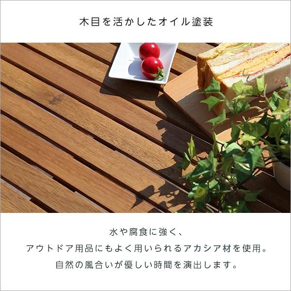 人気の折りたたみガーデンテーブル（木製）アカシア材を使用 | Xiao-シャオ-｜tuhan-station｜05