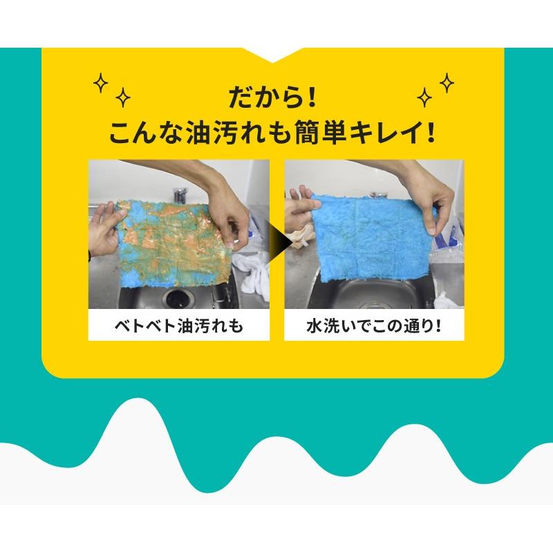 魔法の雑巾パルテックス スクエア5枚セット 雑巾 掃除 クロス 元祖汚れないクロス 網戸 ボアふきん 万能クロス 雑巾 台所 キッチン メール便不可×｜tuhanhonpo｜13