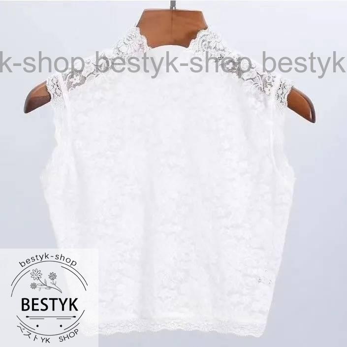 レディース オシャレ 付け襟 レース 白 重ね着 かわいい ガーリー
