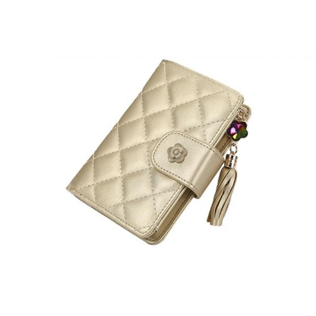 レディース　二つ折り財布 レディース 財布 二つ折り財布 3色 ゴールド レッド ブラック 送料無料