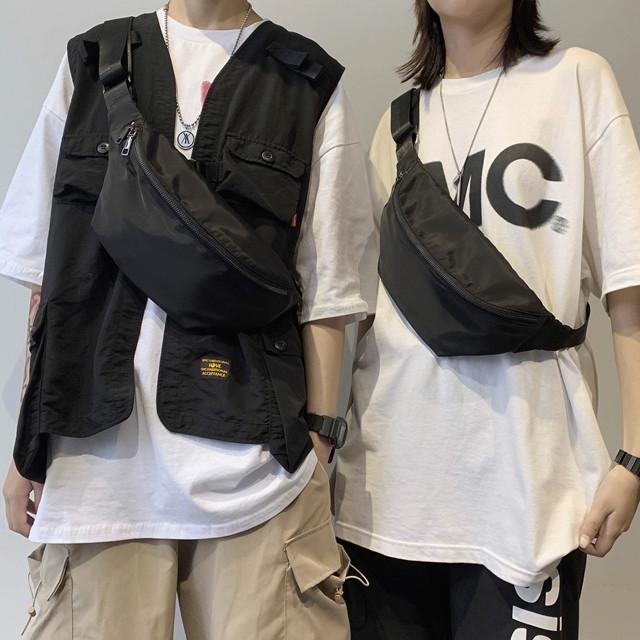 ボディバッグ メンズ レディース シンプルデザイン ナイロン系