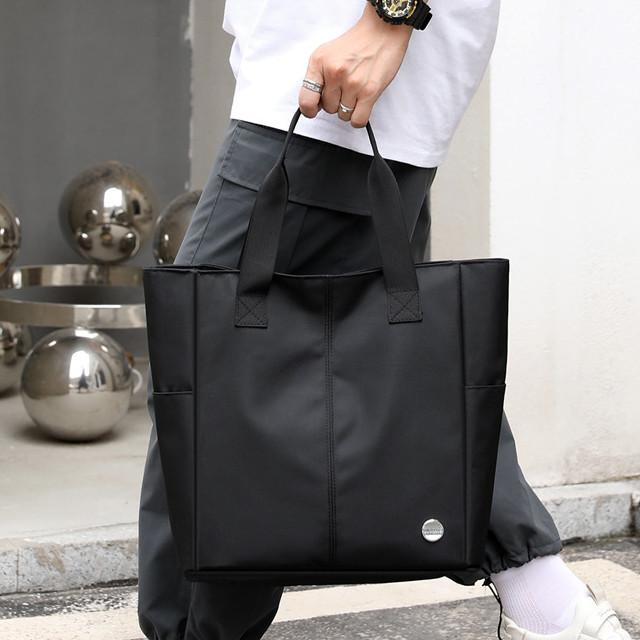 トートバッグ メンズ レディース A4 3色 ブラック グレー ネイビー