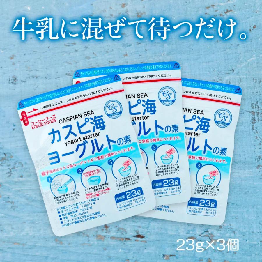 以上節約 カスピ海ヨーグルトの素 23g 3個 腸活 種菌 おすすめ 発酵食品 手作り