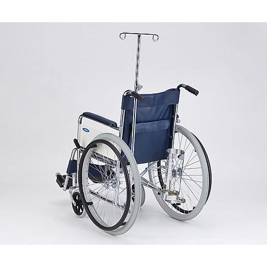 車椅子 （自走式／スチール製／エアータイヤ／ボンベ架・伸縮式