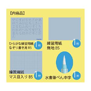 水書筆ぺんで書くひらがな練習セット  呉竹 KN37-52 教育施設限定商品 ed 157440｜tukishimado5｜02