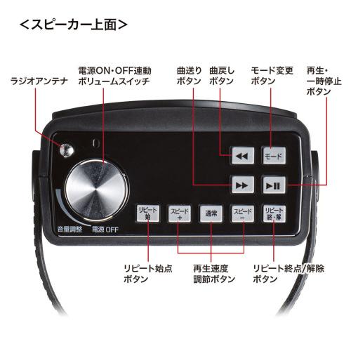 ワイヤレス拡声器スピーカー MM-SPAMP12 jtx 135234 サンワサプ 送料無料｜tukishimado5｜03