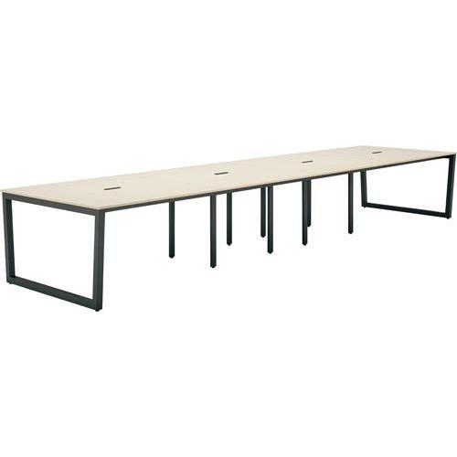 ◇リスム　フリーアドレスＷ４８００　黒脚ナチュラル Ｚ−ＲＦＦＬＴ−４８１２ＮＡ−ＢＬ　 送料・組立・設置が無料 アール・エフ・ヤマカワ株式会社 31