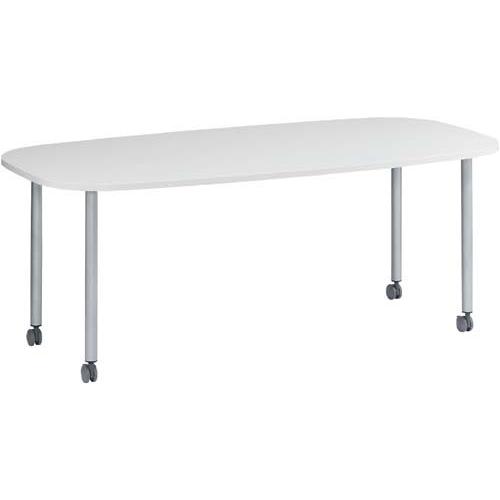 ◇オーバル型キャスターテーブル１８９０ＷＨ Ｚ−ＡＣＴＶ−１８９０ＷＨ　 送料・組立・設置が無料 株式会社ファイン 41060315 4106-031