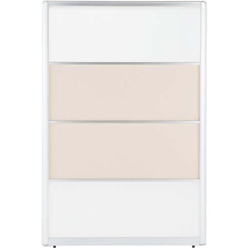 ◇アルミパーティション高１８００幅１２００乳白レザ Ｚ−ＰＸ−１２１８−ＰＰＬ　 送料・組立・設置が無料 株式会社ノア 42318712 4231-8