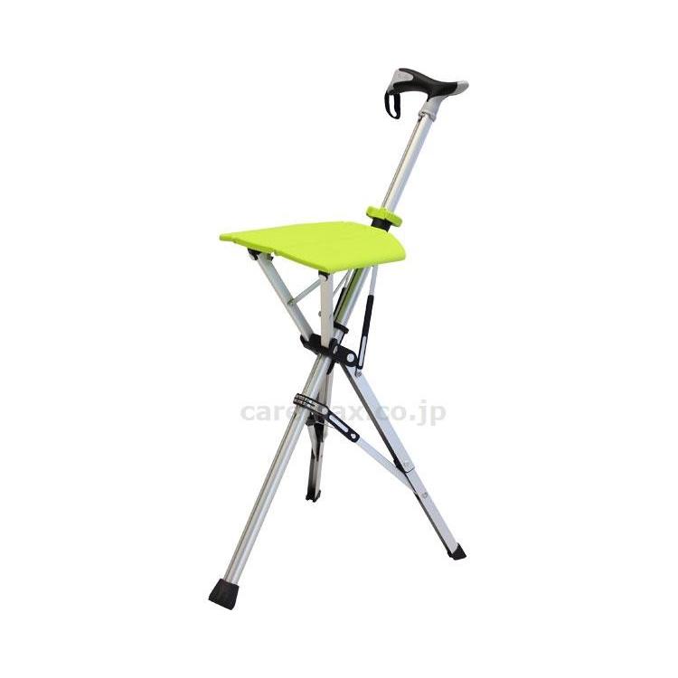 Ta Da 杖 ステッキ 介護福祉用具 Chair アロン化成 My 取寄品 532 385 ライムグリーン 6入り My
