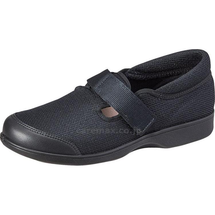 シューズ　屋外用 らくらくL019 ブラック　25.0cm ムーンスター 取寄品 JAN 4945269375109　介護福祉用具