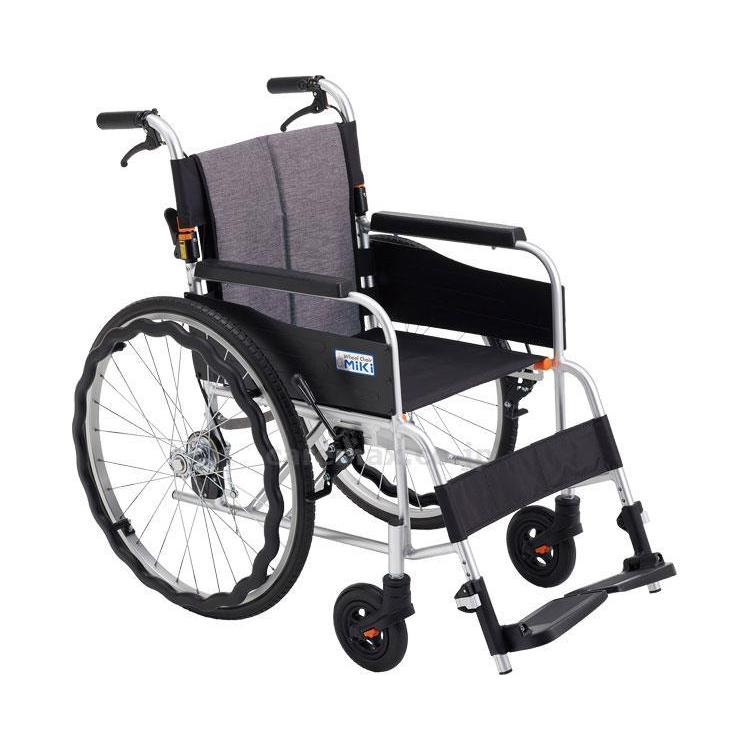 車いす　自走式 アルミ自走車いす　JTN-1 座幅40　ヘザーグレー（S-15） ミキ 取寄品 JAN 4536697116787　介護福祉用具
