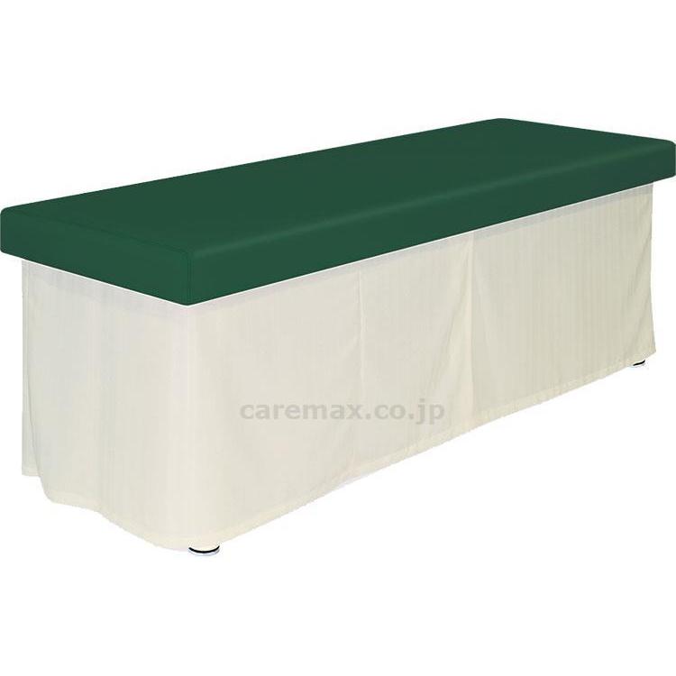 施設用備品　診察台 DXセラピ（棚付き）　TB-701　カーテン色： 幅：　長：　高：　抹茶 高田ベッド製作所 取寄品 JAN 　介護福祉用具