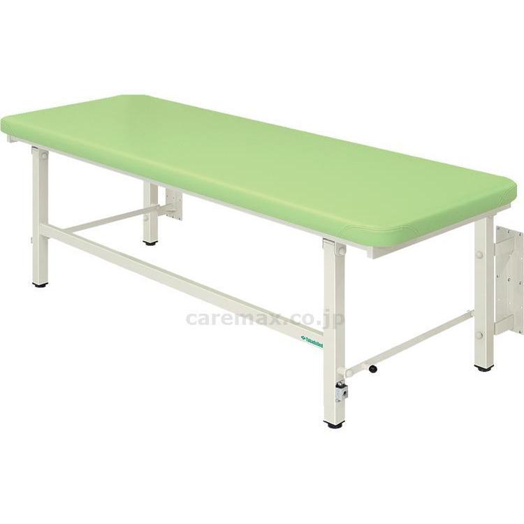 施設用備品　診察台 有孔はねあげベッド　TB-1039U 幅：　長：　高：　ライムグリーン 高田ベッド製作所 取寄品 JAN 　介護福祉用具