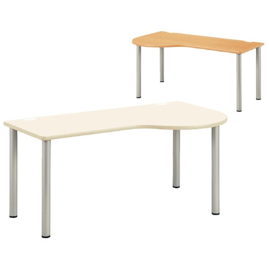 ドクターテーブル（右Ｒ） アイボリー NSD-1490R(140X90X70) 23-5113-00 1入りのサムネイル