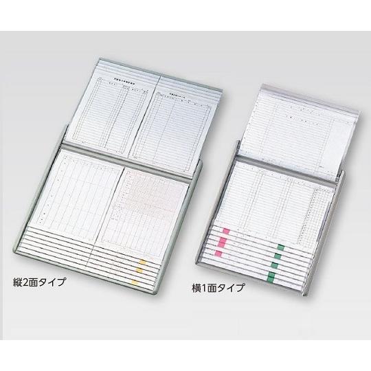 カードインデックス　A3／A4（縦2面）10名用　グリーン LIHITLAB aso 0-7508-12 病院・研究用品｜tukishimado｜02