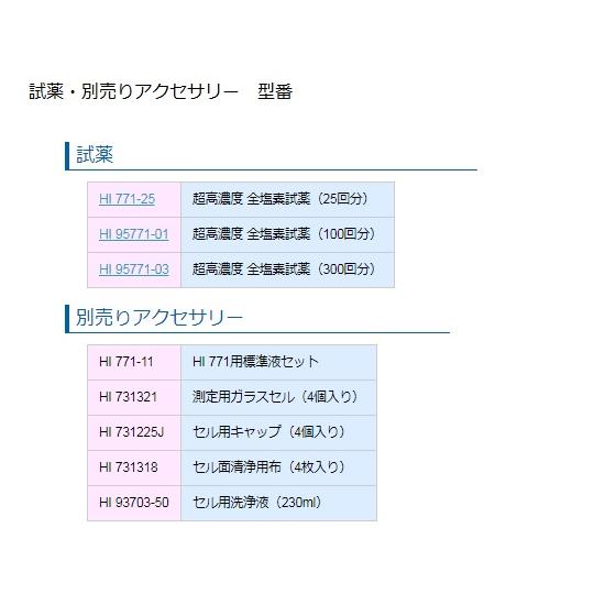 デジタル吸光光度計　Checker　HC（残留塩素（全塩素）UHR） ハンナ　インスツルメンツ aso 1-2724-07 病院・研究用品｜tukishimado｜03