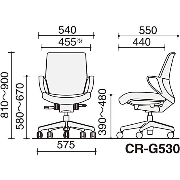 最大12%OFFクーポン 回転イス　ピコラ　ローバック コクヨ 品番 CR-G530E1GRE3-W　全国配送可