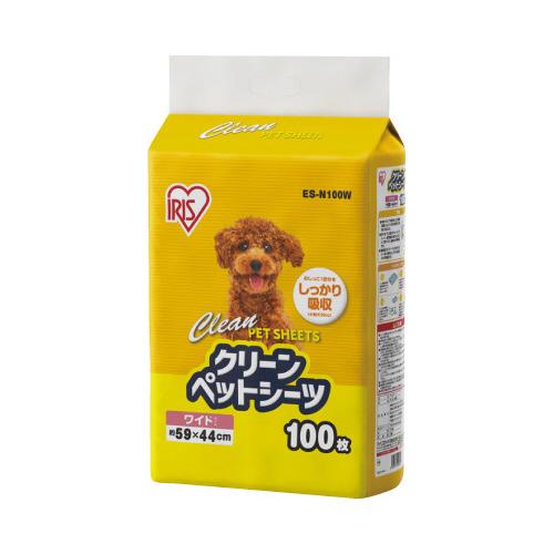 ato6617-5278  1回使いきりペットシーツ ワイド 1箱(100枚入り) 1ケ アイリスオーヤマ ES-N100W｜tukishimado｜02