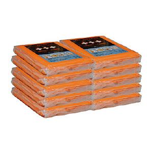 高い品質非常用圧縮毛布（10枚） EB−305 足立織物 806383 教育施設