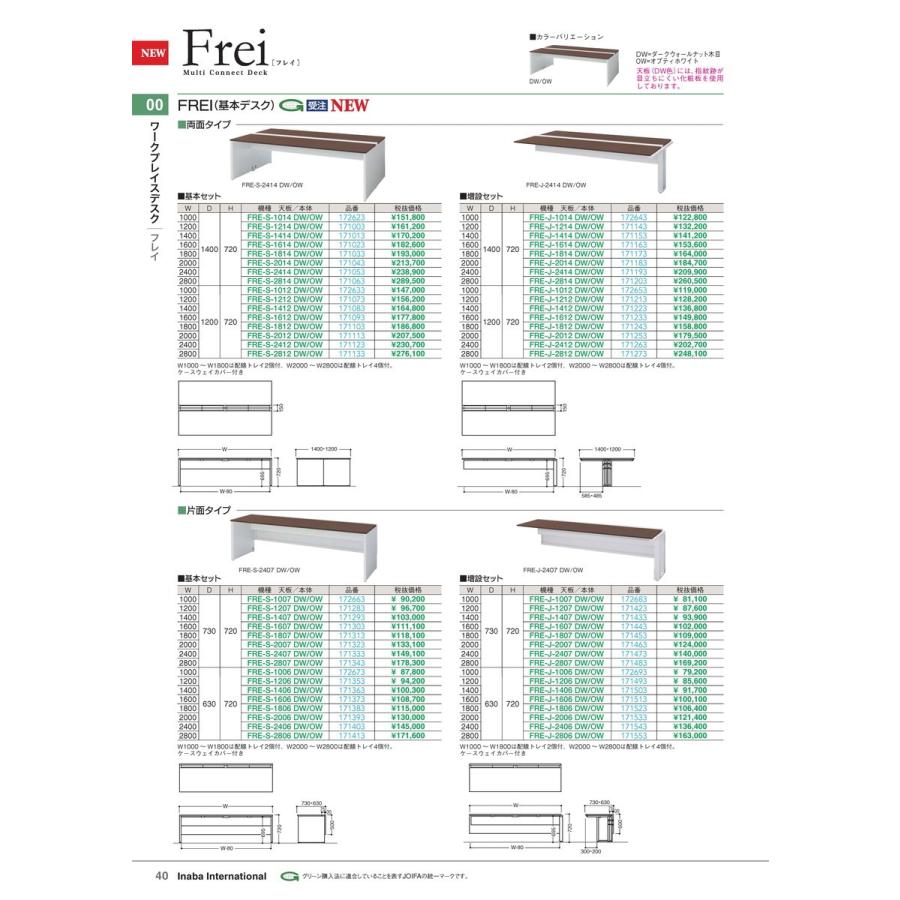 両面タイプ 増設セット FRE-J-1414 DW/OW 品番 171153 イナバ 稲葉 ple