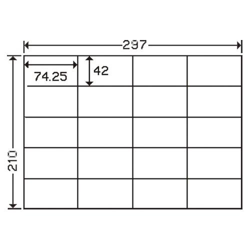 通販オンラインショップ ナナ コピー用ラベル C20S A4/20面 500枚 jtx 149972 東洋印刷 全国配送可