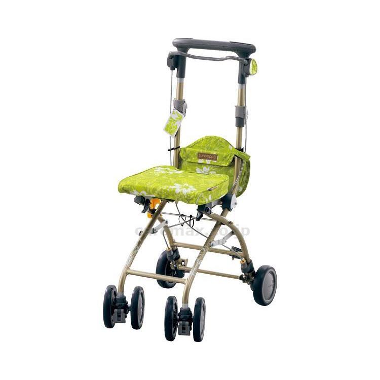 シルバーカー　さんぽっぽ / 532-372　グリーン アロン化成 取寄品 JAN 4970210520178　介護福祉用具