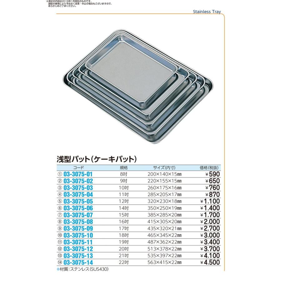 通販【通販浅型バット(ケーキバット)11吋 285X205X17MM 03-3075-04 1入り 医療福祉施設家具 レザー製角マクラカバー ビニルレザーレッド L-01 20-3801-00 1入り