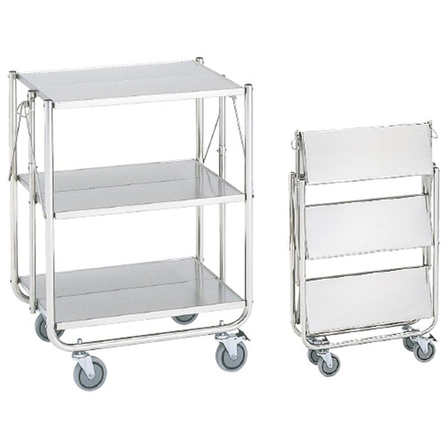 ステンレス折りたたみワゴン　 ESW-K2(750X456X874MM 23-5231-01 1入り