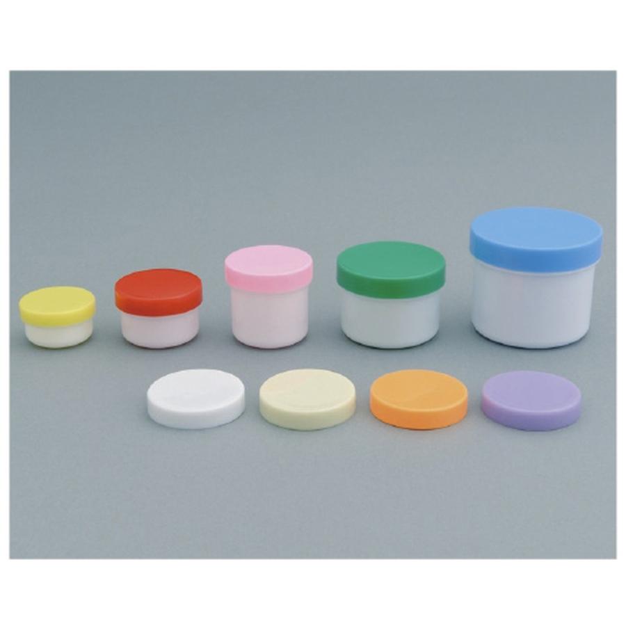 軟膏容器プラ壷Ｎ−５号（滅菌済） キャップ：黄 65CC(10コX10フクロイリ) 23-6687-08 1入り