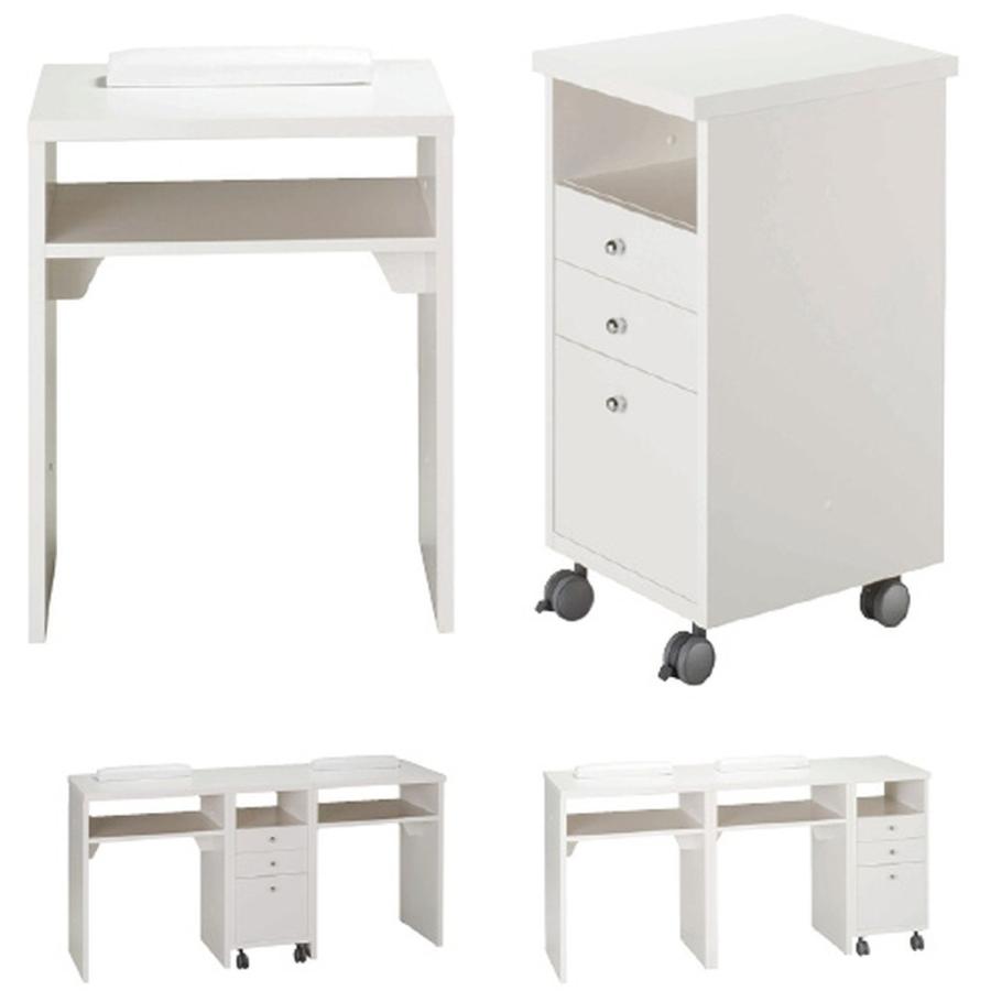 採血・処置テーブル（ユニットタイプ） SN-UT001(ホワイト) 23-6933-00 1入り