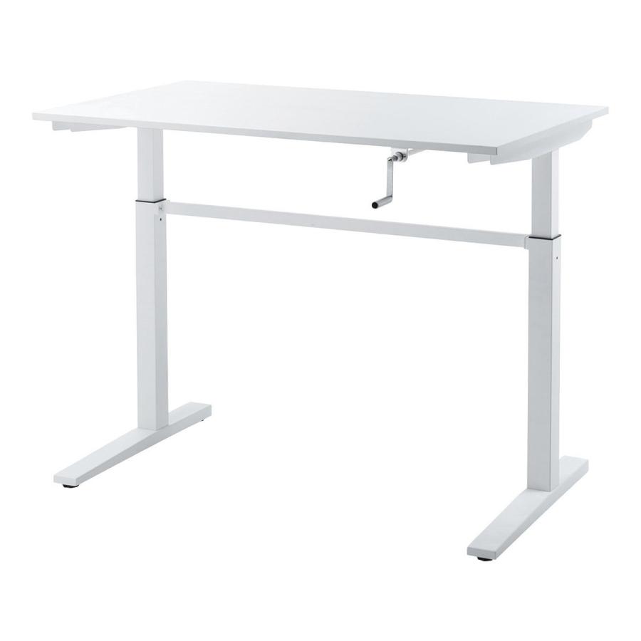手動昇降デスク　 ERD-SH12070WN(ホワイト) 24-8801-00 1入り