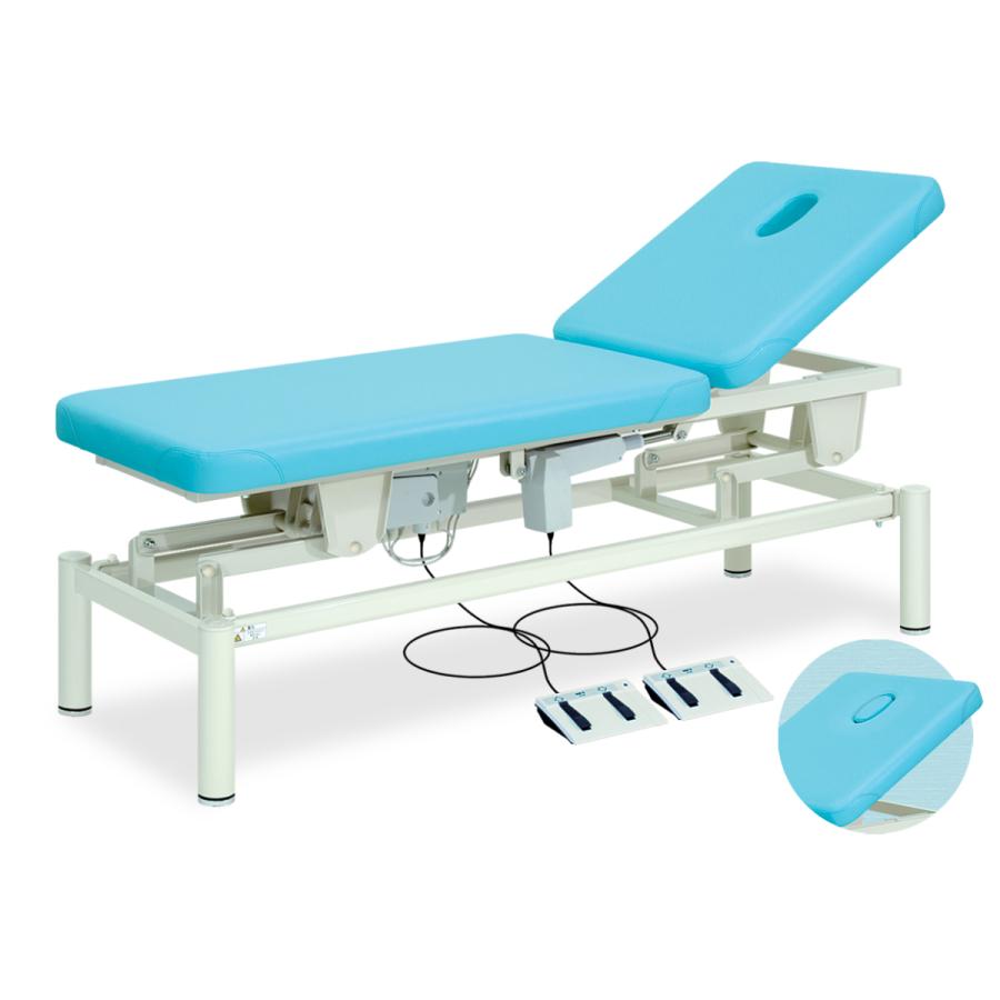 【美品】電動昇降 マッサージベッド (有孔) 電動昇降 リクライニングマッサージベッド (有孔)