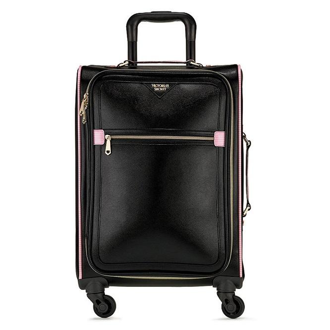 ☆Victoria's Secret Black Rolling Luggage ヴィクトリアシークレット 